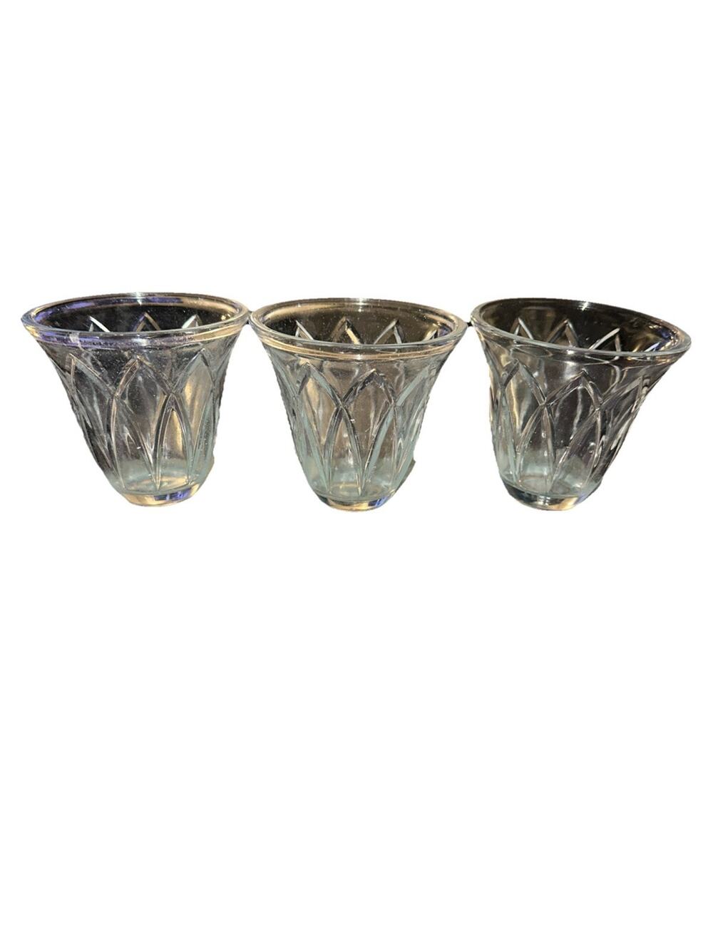 Party Lite Classic Creations Faceted Votive Holder Trio P9059 Retired 3 Set